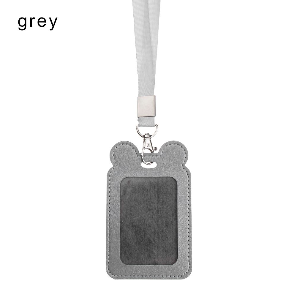 Unisex Work Card Holders With Lanyard PU Bank Card Name Credit Card Holders Card Bus ID Holders Identity Badge With Neck Strap