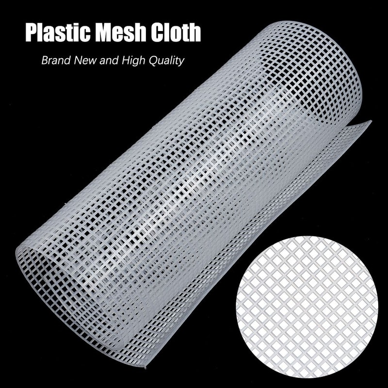 Handmade Plastic Mesh Cloth For Bag Rug Thread Hook DIY Handcraft Latch Hook Bags 1