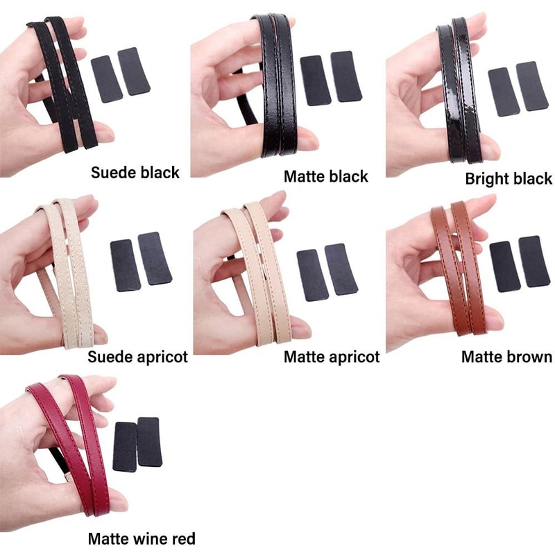 Convenient Anti-Loose Adjustable Detachable Fashion Leather Fixed Shoes Strap for Women, High Heels Shoelaces