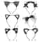 Cute Lace Black Cat Ears Headband For Women Sexy Cosplay Hair Hoop For Girls Halloween Party Decora 5