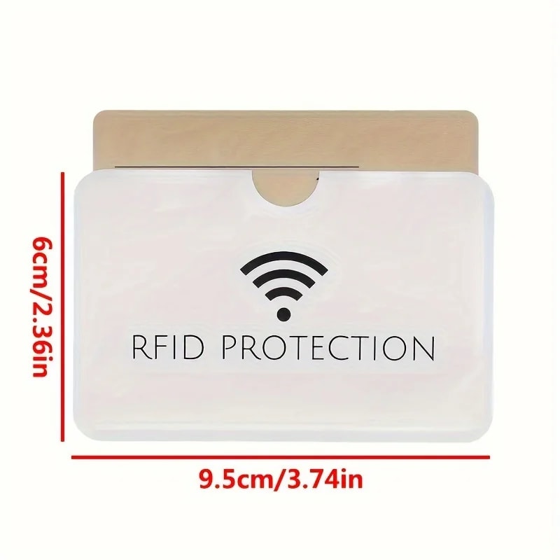 Aluminium Smart RFID Blocking Bank Sleeve Wallet Simple Card Holder With Protection 3