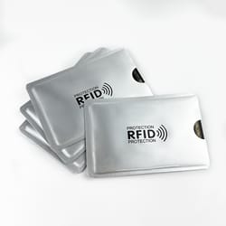 portable rfid blocking sleeves, multi-color credit card protector, protect your cards from electronic theft