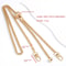 Metal Purse Chain Strap Handle for Handbag Shoulder Crossbody Bag with Adjustable Length and Ball