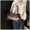 Fashion New Oil PU Leather Handbag Large Capacity Women Shoulder Bag Multifunctional Tote Underarm 3
