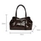 Fashion New Oil PU Leather Handbag Large Capacity Women Shoulder Bag Multifunctional Tote Underarm 5