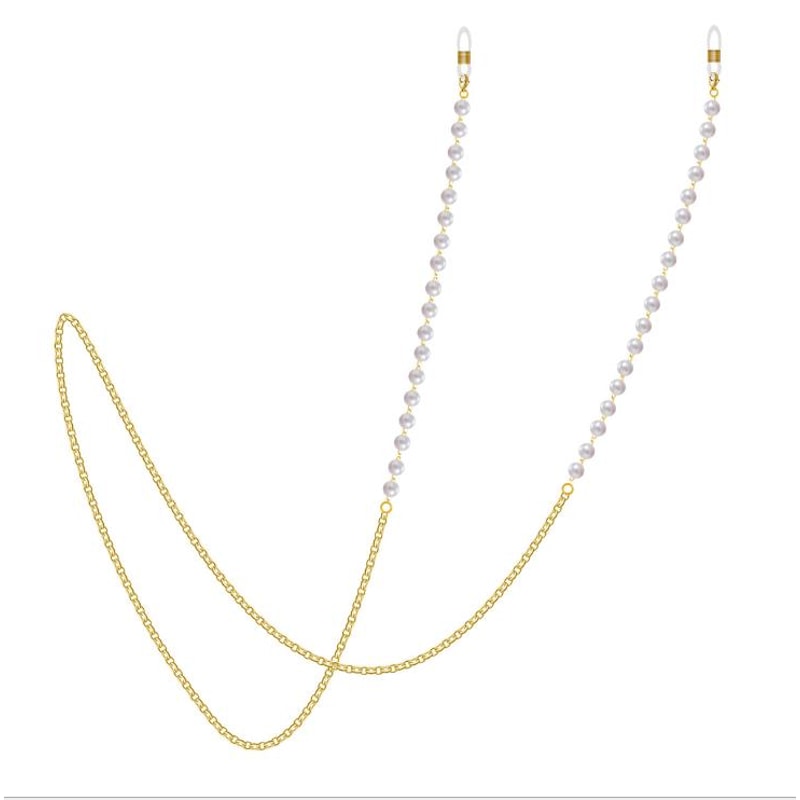 Pearl Chain for Sunglasses, Lanyard Fashion Glasses Chain for Women, Neck Strap Cords Casual Accessories