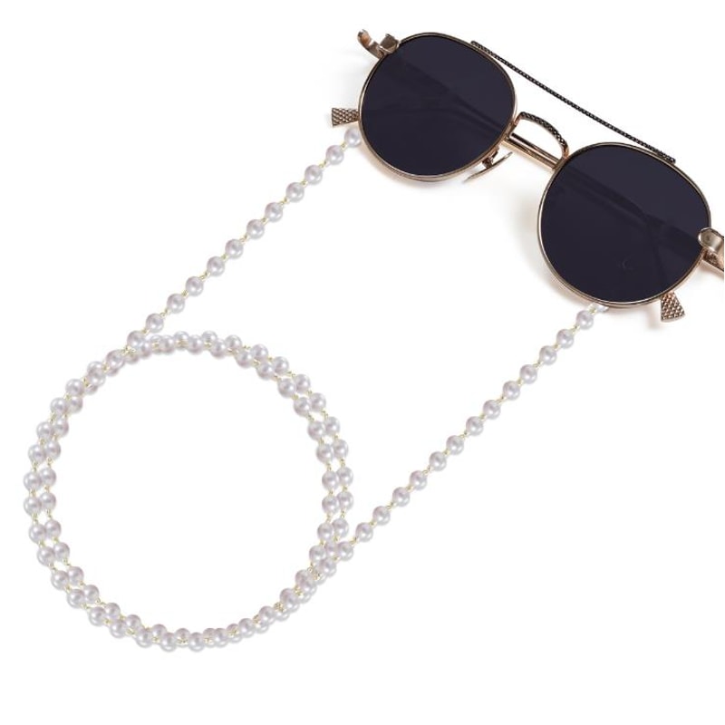 Pearl Chain for Sunglasses, Lanyard Fashion Glasses Chain for Women, Neck Strap Cords Casual Accessories