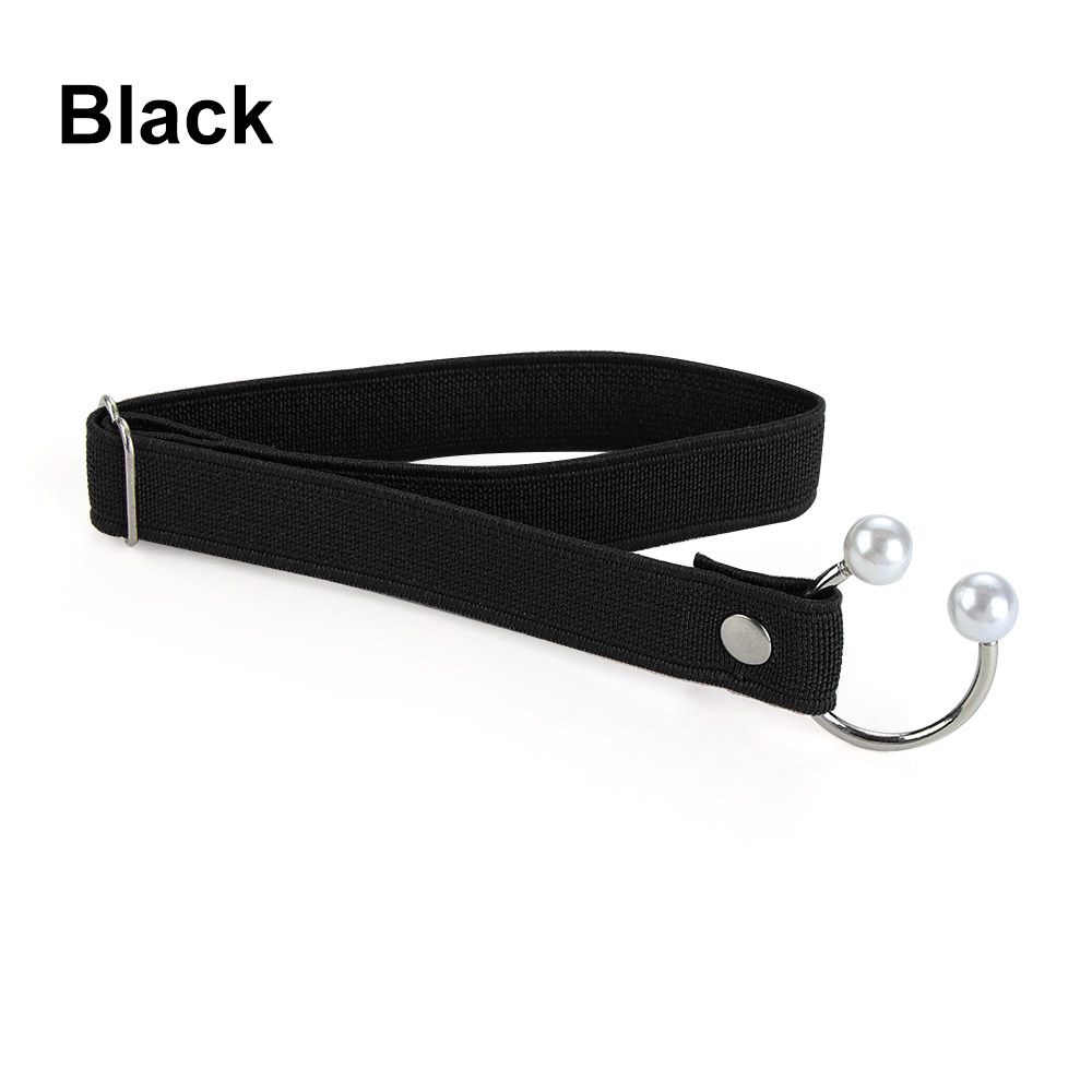 Women High Heels Adjustable Elastic Shoe Strap Belt U-shaped Pearl Lazy Shoelace Anti-drop Heels Accessories