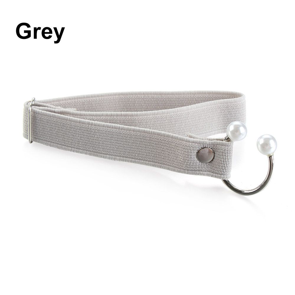 Women High Heels Adjustable Elastic Shoe Strap Belt U-shaped Pearl Lazy Shoelace Anti-drop Heels Accessories