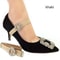 Women High Heels Adjustable Elastic Shoe Strap Belt U-shaped Pearl Lazy Shoelace Anti-drop Heels Accessories