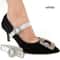 Women High Heels Adjustable Elastic Shoe Strap Belt U-shaped Pearl Lazy Shoelace Anti-drop Heels Accessories