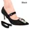 Women High Heels Adjustable Elastic Shoe Strap Belt U-shaped Pearl Lazy Shoelace Anti-drop Heels Accessories