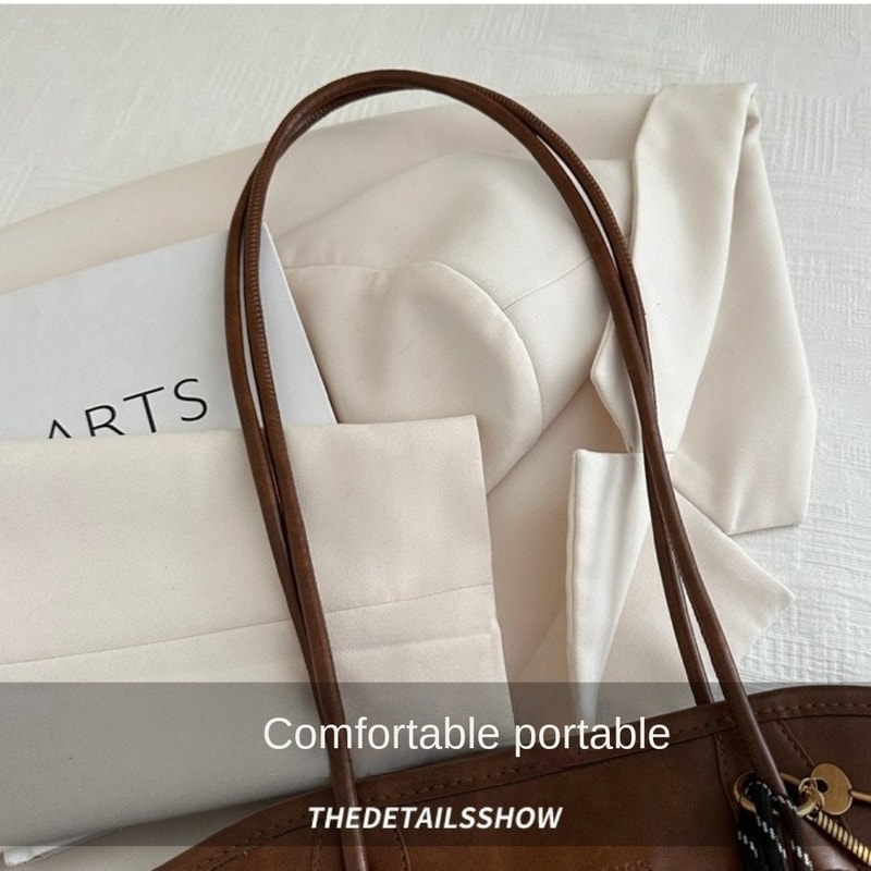 Fashion New Large Capacity Work Shoulder Bag, PU Leather Tote Bag, Solid Color Simple Lady Handbags for Women