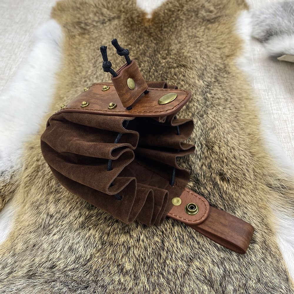 Hangable Belt Waist Bag, Durable Drawstring Design, Viking Medieval Fanny Pack, Vintage Coin Purse, Portable Waist Bag