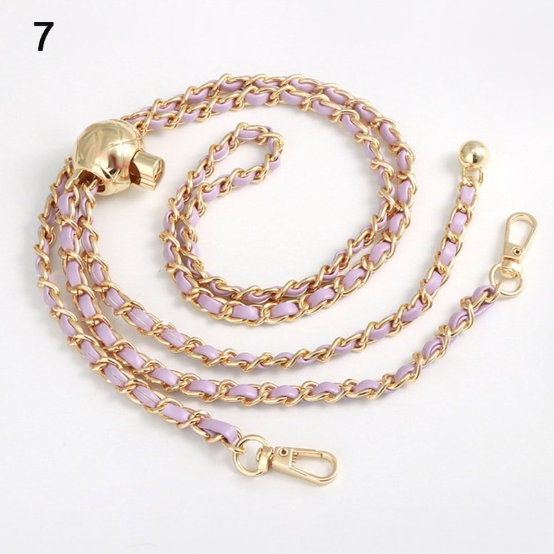 Bag Chain With Small Golden Balls Nonfading Metal Adjustable Length Shoulder Strap Replacement High 12