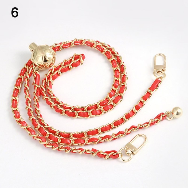 Bag Chain With Small Golden Balls Nonfading Metal Adjustable Length Shoulder Strap Replacement High 11