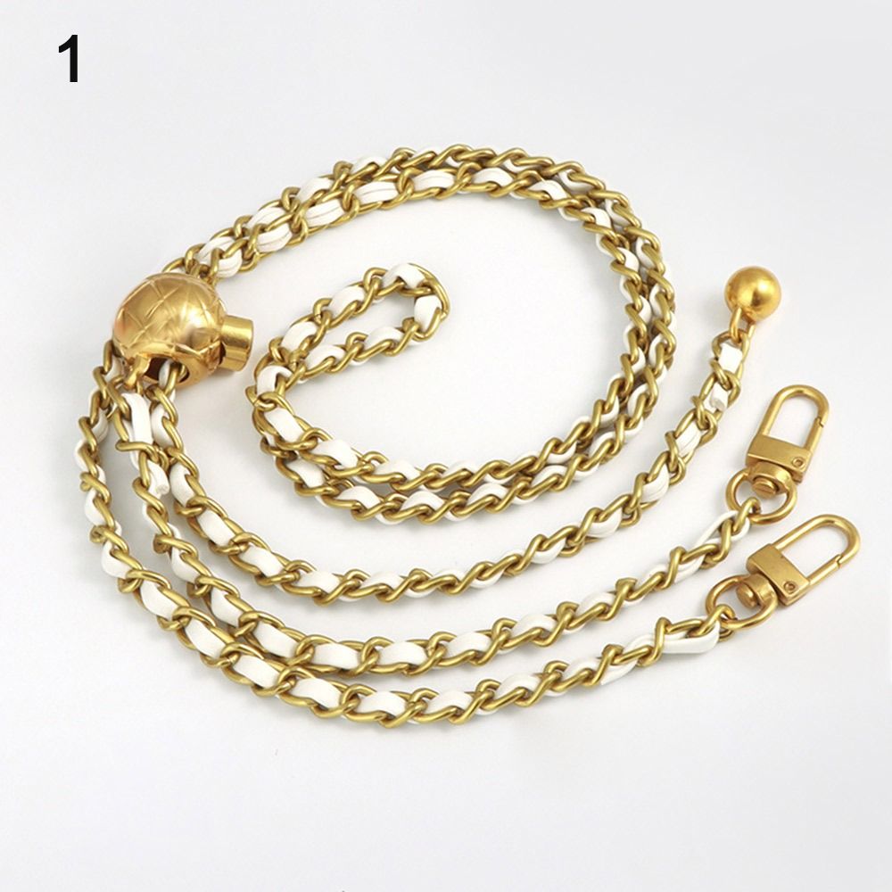 Bag Chain With Small Golden Balls Nonfading Metal Adjustable Length Shoulder Strap Replacement High 6
