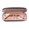 Classic Leather Litchi Grain Glasses Case, Waterproof Hard Frame Eyeglass Protector for Reading Glasses