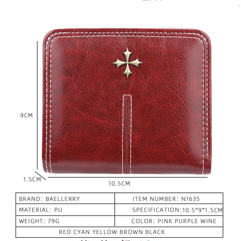 Mini Women Wallets Fashion PU Leather Vertical Square Shape Female Purse Coin Holder Card Wallet 5