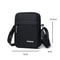Mini Nylon Shoulder Bag Men, Solid Color Crossbody Bag, Retro Fashionable Business Hand Bag