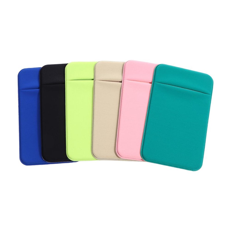 Fashion Elastic Cell Phone Card Holder, Mobile Phone Wallet Case, Credit ID Card Holder Adhesive Sticker Pocket