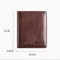 Vintage Leather Mini Wallets for Men, Fashion Black Khaki RFID Card Holder, Slim Money Clip Purse, Men's Wallet Bag