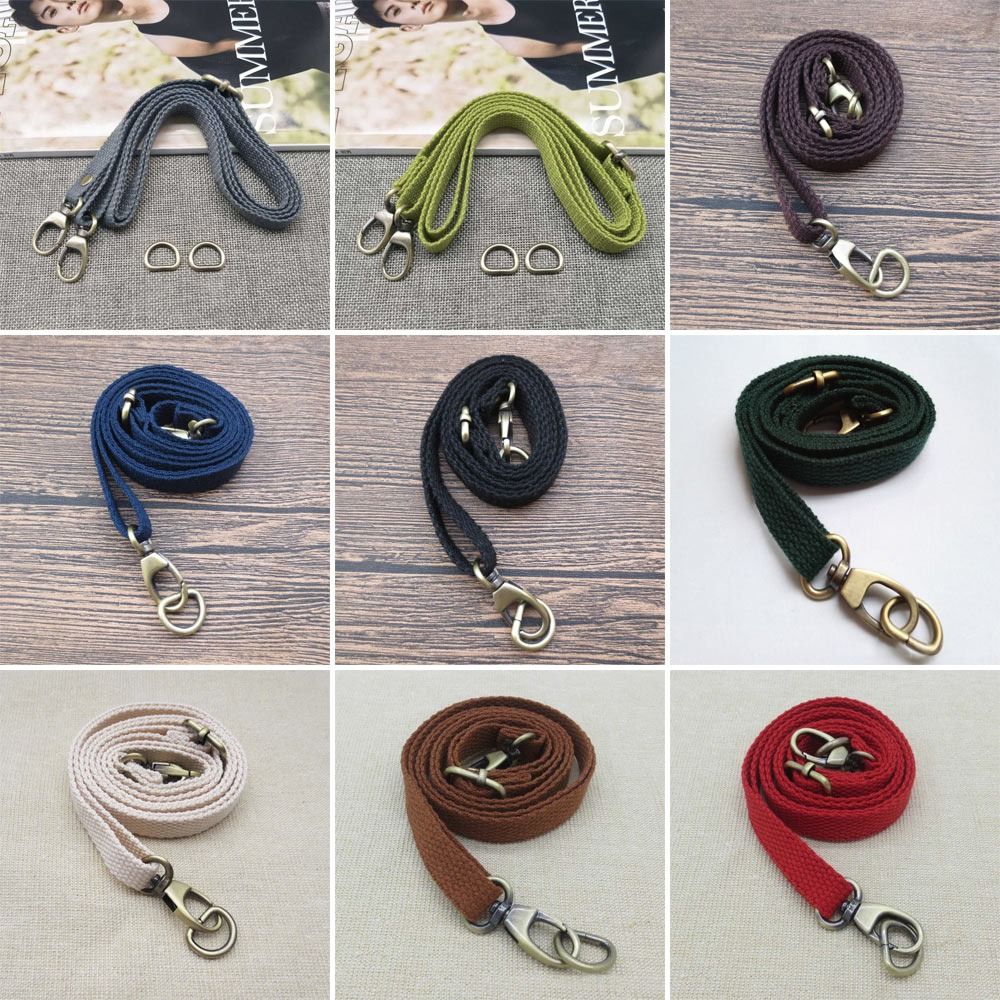 Length Adjustable Canvas Bag Strap, Crossbody Belt, Shoulder Handbags Strap Replacement