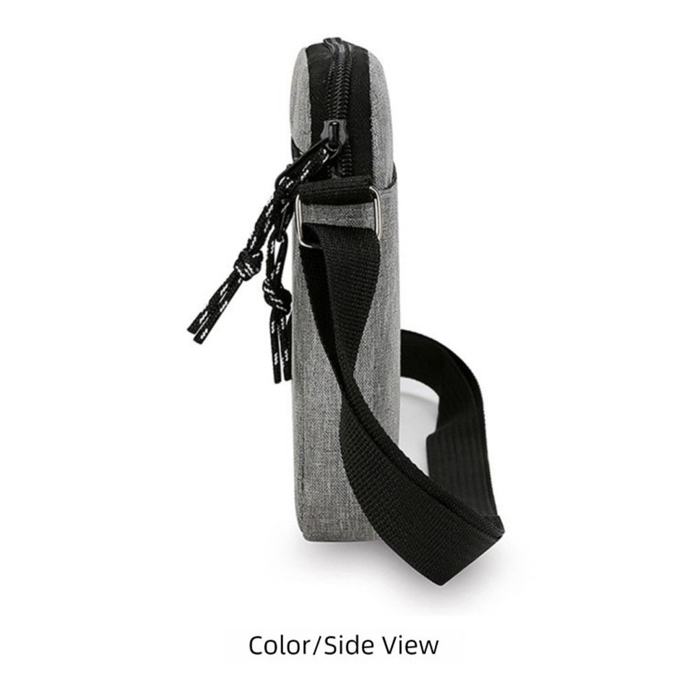 Simple Mini Men Sports Bag, Adjustable Shoulder Bag, Oxford Cloth Crossbody Bag with Multiple Compartments