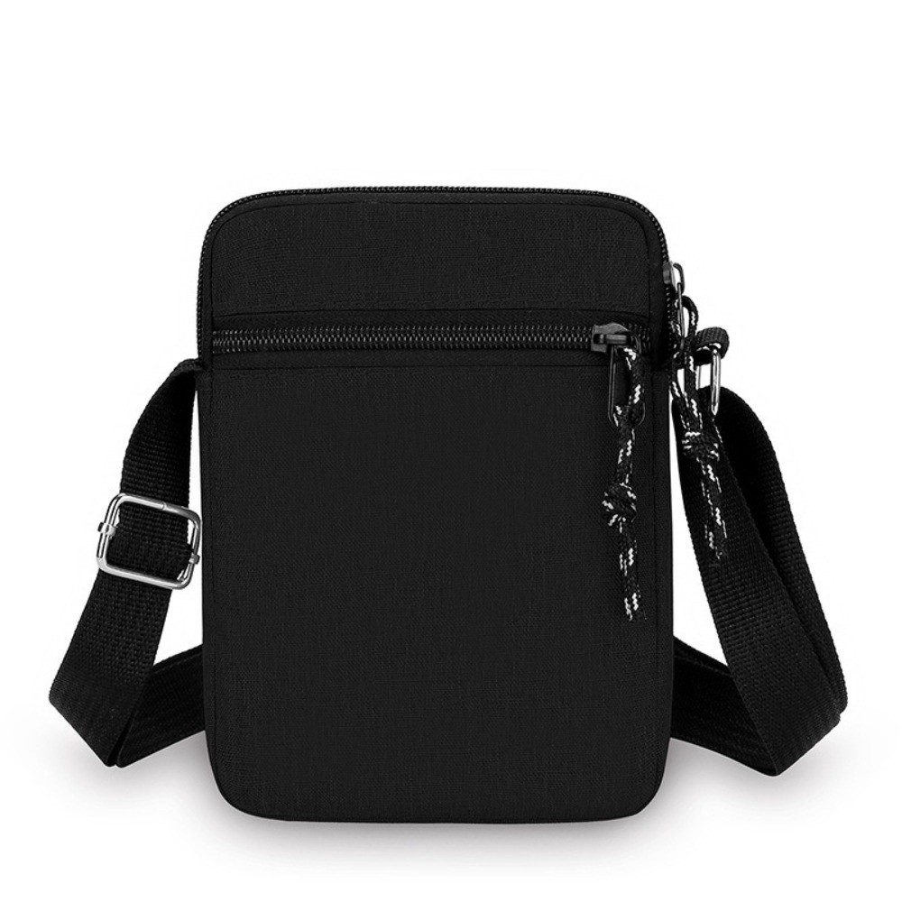 Simple Mini Men Sports Bag, Adjustable Shoulder Bag, Oxford Cloth Crossbody Bag with Multiple Compartments