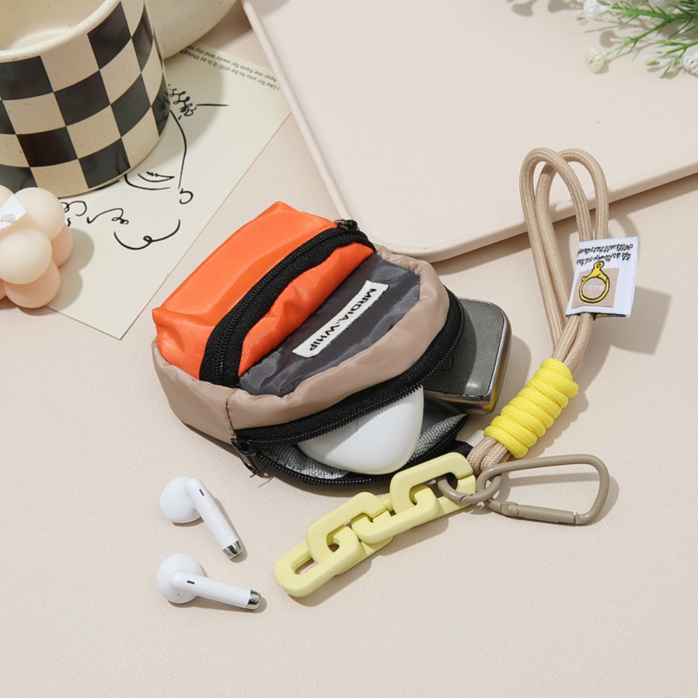 Macaron Cute Wallet Zipper Coin Purse, Kawaii Mini Purse, Kid Coin Pouch, Earphone Car Keys Storage Bag Pendant
