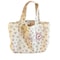 Large Capacity Printed Tote Bag with Lace Bow, Fashion Sweet Canvas Handbag, Storage Handbags for Women