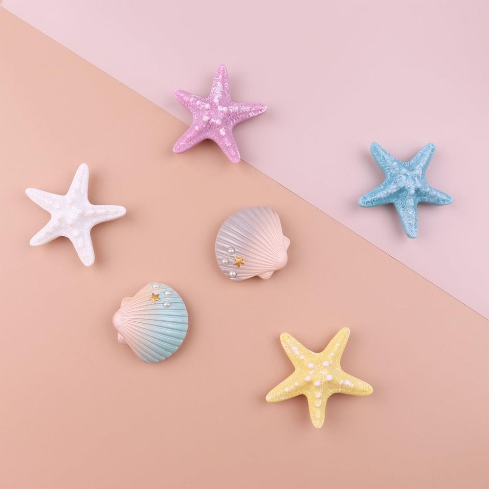 DIY Charms for Bag Accessories, Handbag Starfish Shell Decoration for Beach Bags