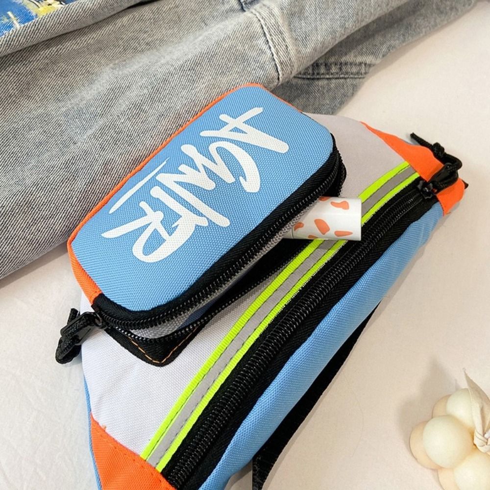Children Mini Waist Bags Cute Letter Oxford Crossbody Fashion Fanny Pack For Girls Boys Banana Bag 1