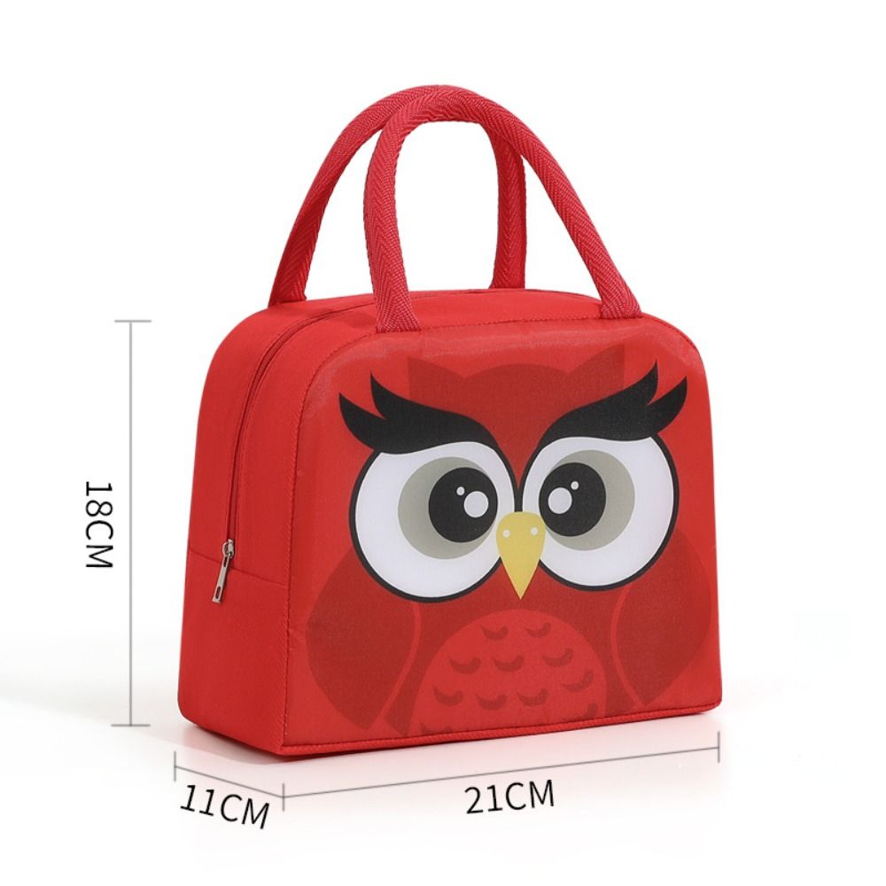 Portable Cartoon Stereoscopic Lunch Bag Thermal Insulated Lunch Box With Oxford Cloth Tote Ideal Fo 12