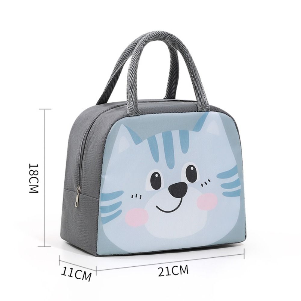 Portable Cartoon Stereoscopic Lunch Bag Thermal Insulated Lunch Box With Oxford Cloth Tote Ideal Fo 13