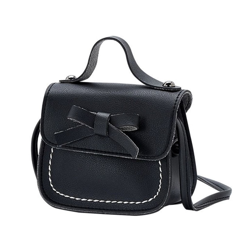 Bowknot Little Girl Shoulder Bag, Toddler Purse, Small Coin Pouch, Mini Crossbody Bag for Kids