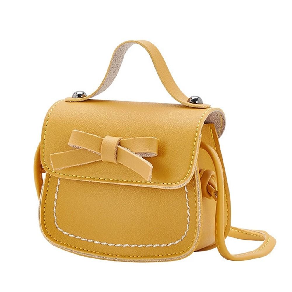 Bowknot Little Girl Shoulder Bag, Toddler Purse, Small Coin Pouch, Mini Crossbody Bag for Kids