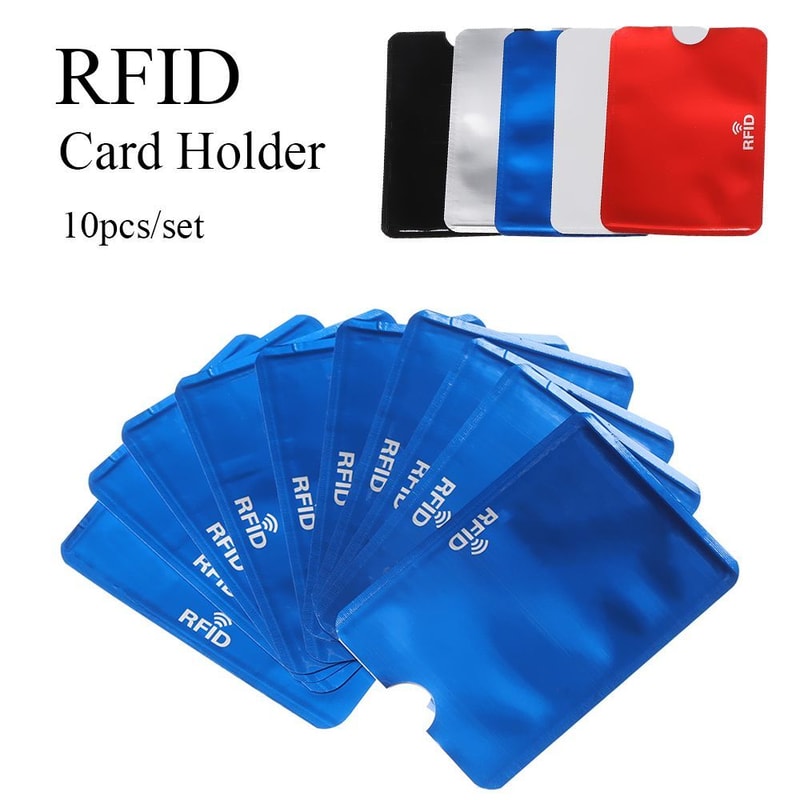 RFID Slim Credit Card Protector Anti Theft Blocking Bank Card Case Safety Skin Holder Sleeve 0