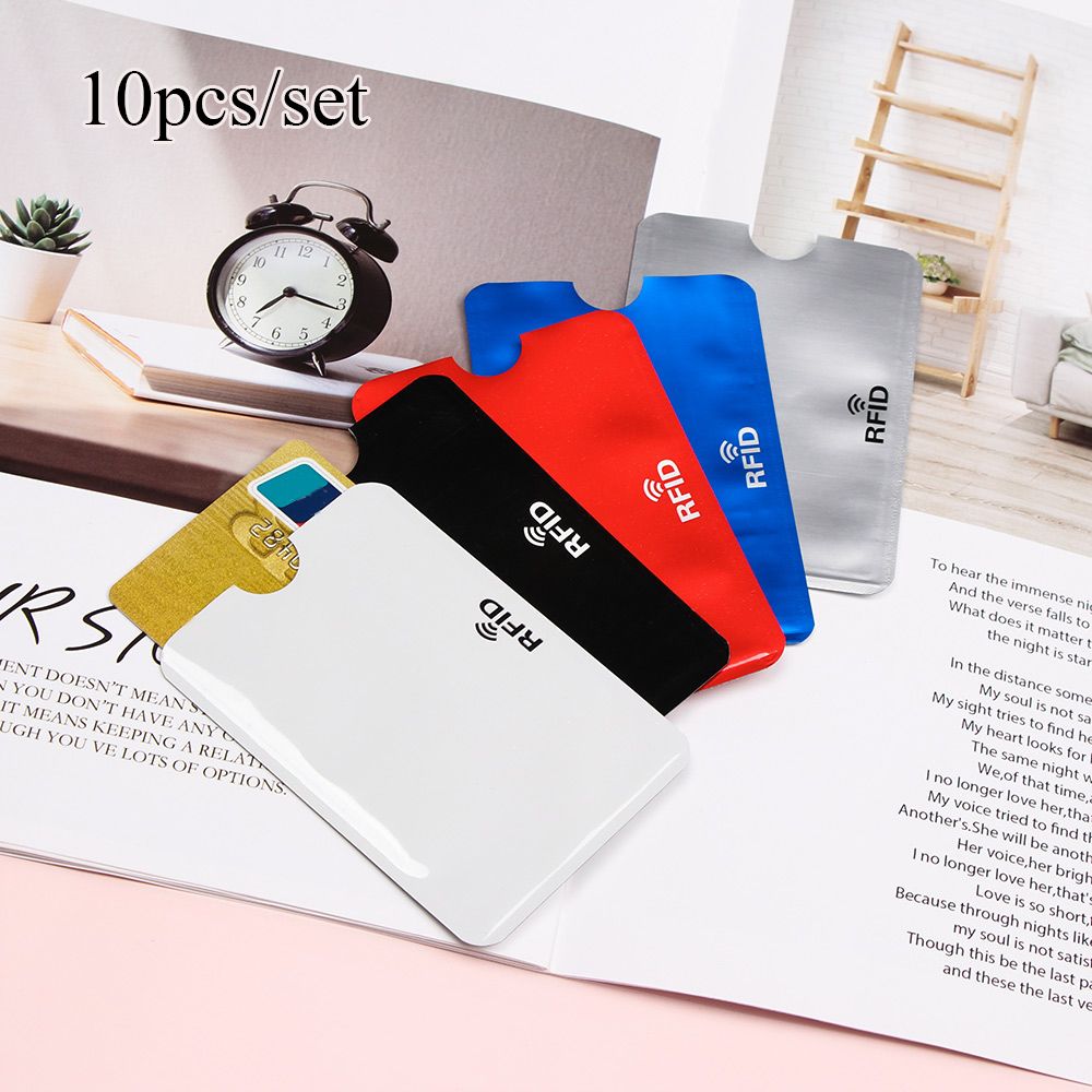 RFID Slim Credit Card Protector Anti Theft Blocking Bank Card Case Safety Skin Holder Sleeve 2