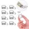 Decorative Keychain Tail Clip Set DIY Hardware Pendant Making Accessories 1