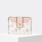 Slim PU Leather Short Wallet, Multi-Cards Zipper Coin Purse, Small Flowers Card Bag Wallet for Women, Girl, Zipper