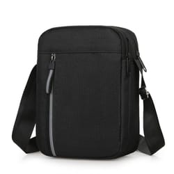 large capacity crossbody bag for men, durable casual nylon waterproof messenger bag