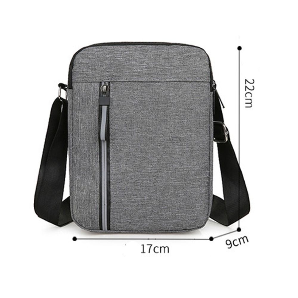 Large Capacity Crossbody Bag for Men, Durable Casual Nylon Waterproof Messenger Bag