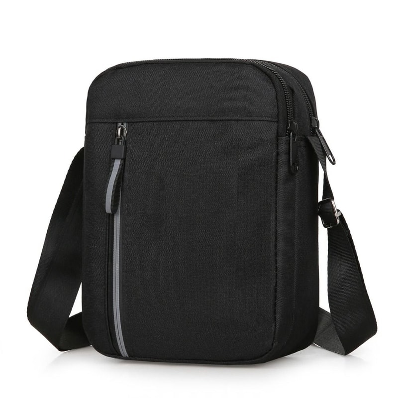 Large Capacity Crossbody Bag for Men, Durable Casual Nylon Waterproof Messenger Bag