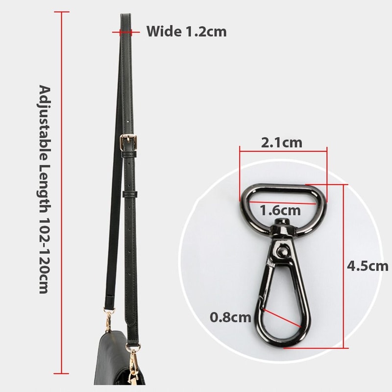 Genuine Leather Bag Strap, Handbag Crossbody Strap, Durable Belt Replacement Shoulder Strap