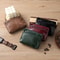 Vintage PU Leather Men Zero Wallet, Natural Cowhide Zipper Key Bag, Women's Bank Card Bag, Fashion Mini Coin Card Holder