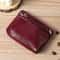 Vintage PU Leather Men Zero Wallet, Natural Cowhide Zipper Key Bag, Women's Bank Card Bag, Fashion Mini Coin Card Holder