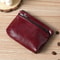 Vintage PU Leather Men Zero Wallet, Natural Cowhide Zipper Key Bag, Women's Bank Card Bag, Fashion Mini Coin Card Holder