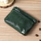 Vintage PU Leather Men Zero Wallet, Natural Cowhide Zipper Key Bag, Women's Bank Card Bag, Fashion Mini Coin Card Holder