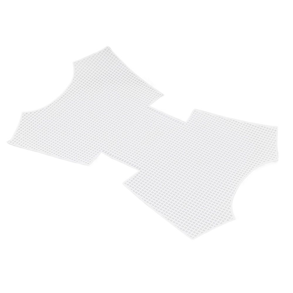White Durable Plastic Mesh Canvas Bag Sheets, Plastic Net Cover for DIY Crafting Handbag Accessories